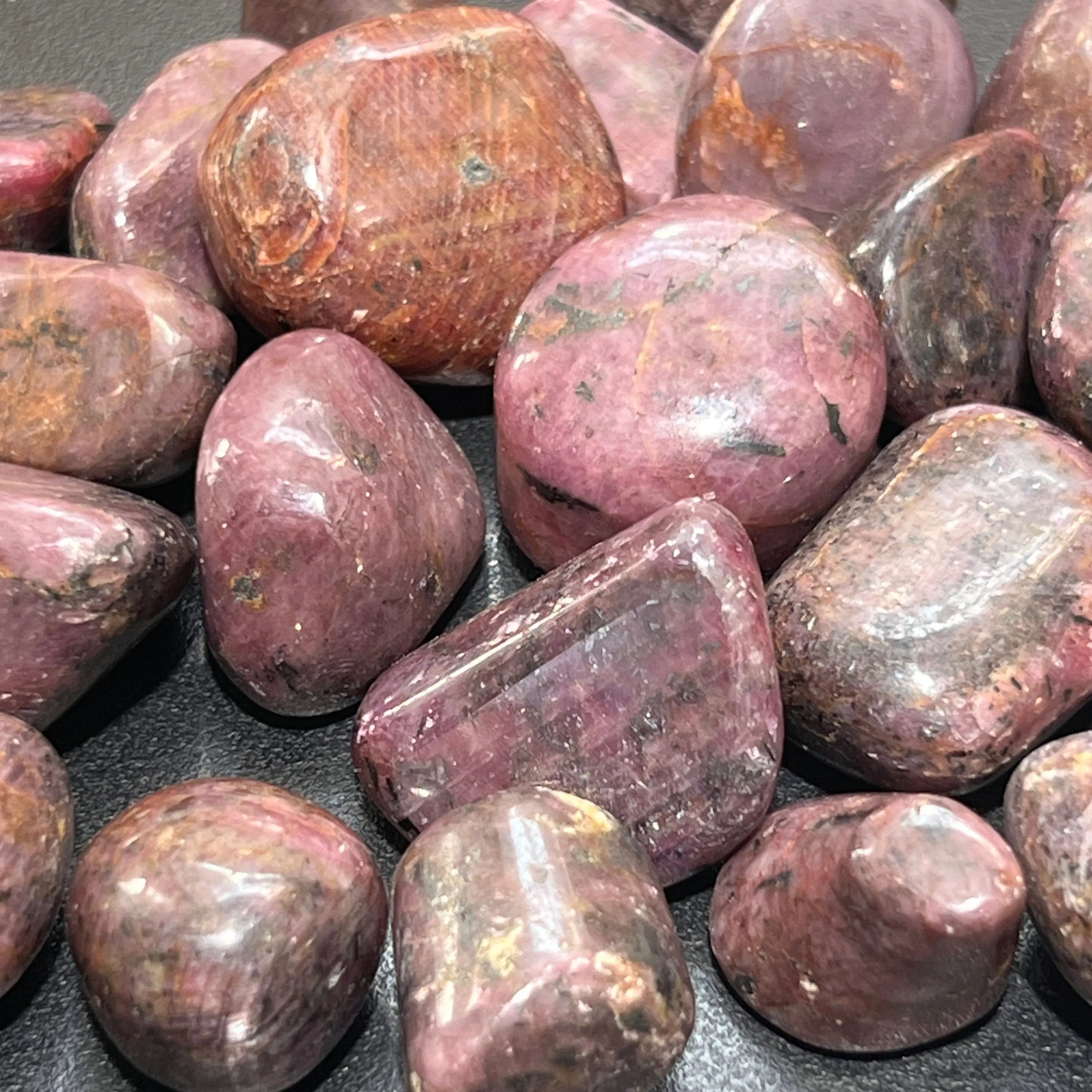Red Ruby Crystal Tumbled (UV Reactive)(By The Piece Or Pound) | Home & Living > Home Decor > Home Accents > Rocks & Geodes | Wiccan Center