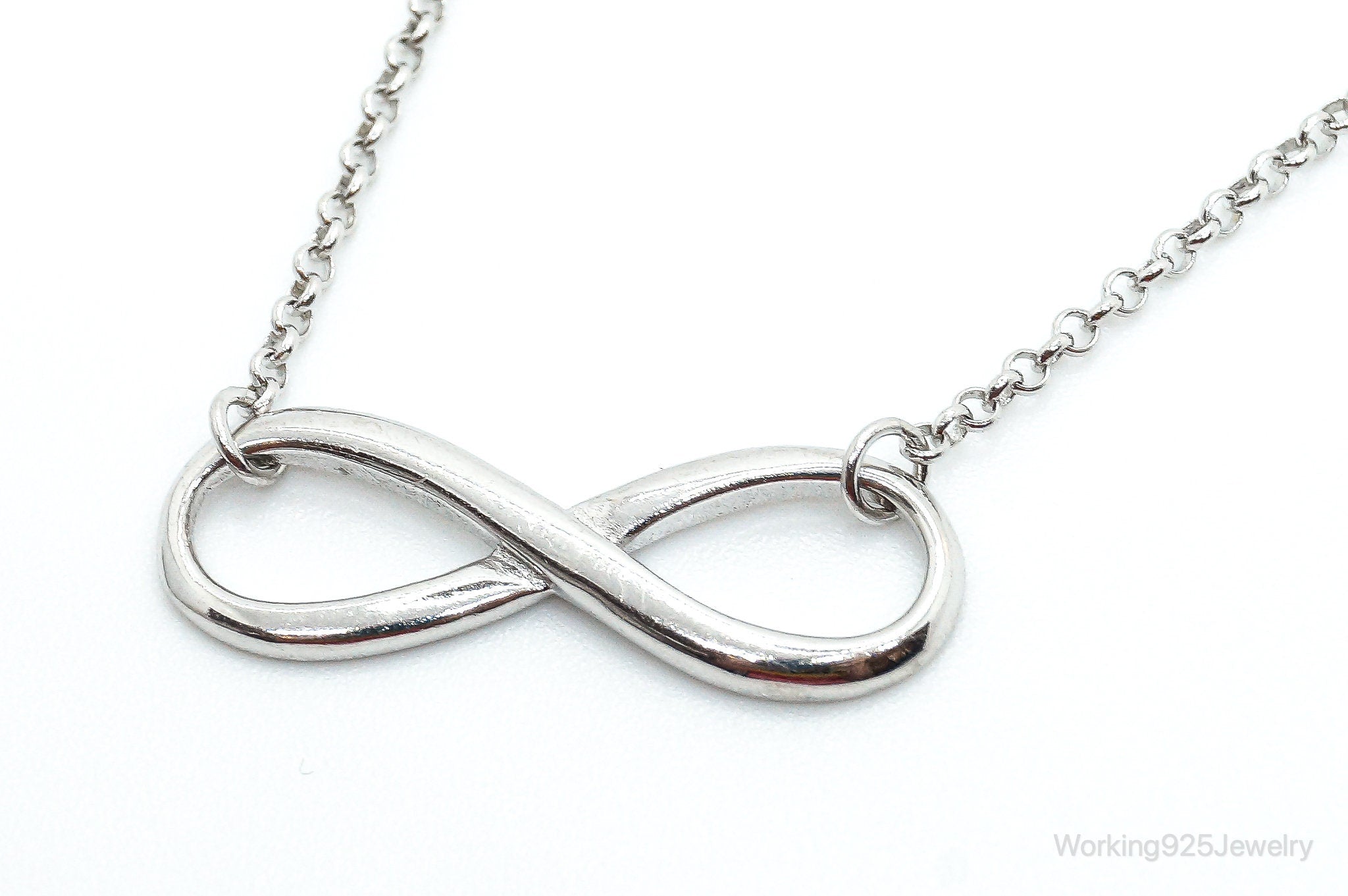 Vintage Infinity Symbol Sterling Silver Necklace | Jewelry > Necklaces > Pendants | Wiccan Center