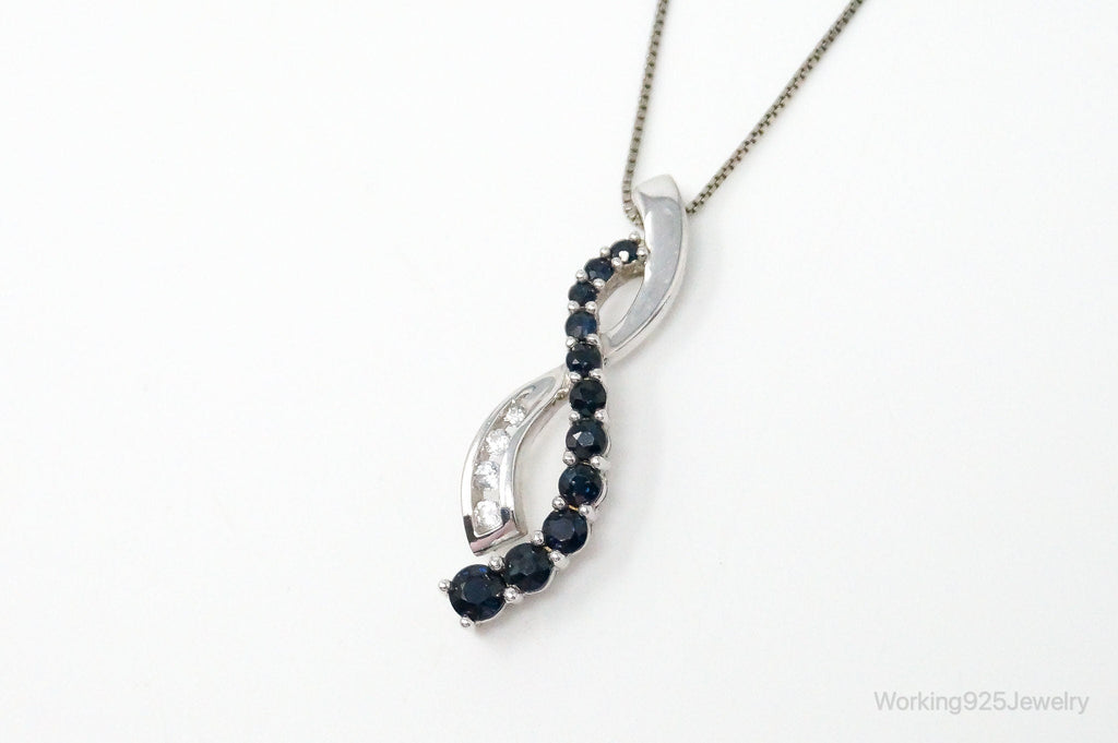 Designer Alwand Vahan Sapphire Cubic Zirconia Sterling Silver Necklace | Jewelry > Necklaces > Pendants | Wiccan Center