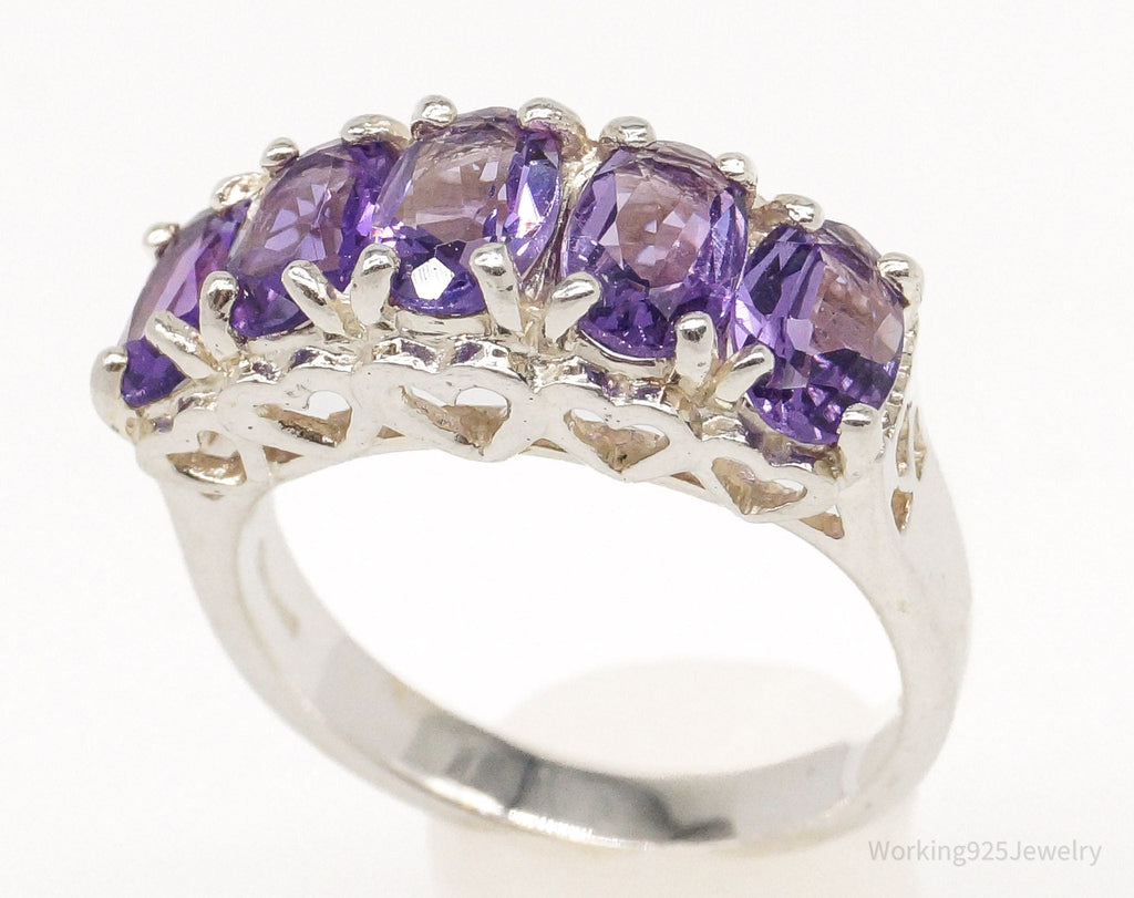 Vintage CNA Amethyst Sterling Silver Ring - Size 4.75 | Jewelry > Rings | Wiccan Center