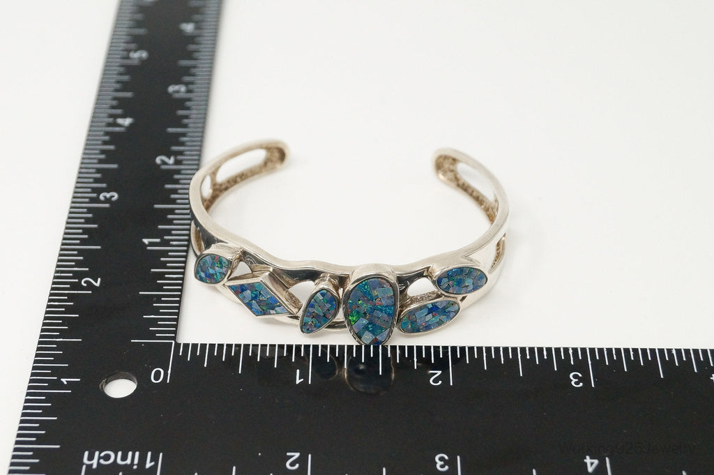Designer Whitney Kelly WK Blue Fire Opal Sterling Silver Bracelet | Jewelry > Bracelets | Wiccan Center