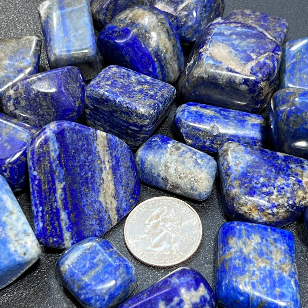 Lapis Lazuli Tumbled Stones (By The Piece or Pound) | Home & Living > Home Decor > Home Accents > Rocks & Geodes | Wiccan Center
