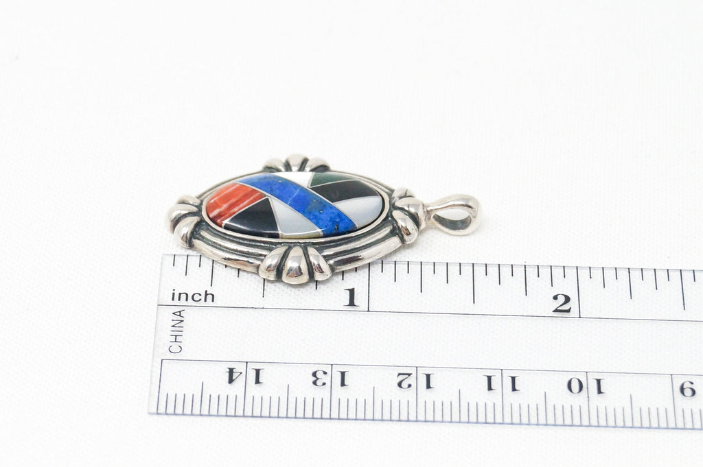 Vtg Carolyn Pollack Relios Collection Multi Gem Sterling Silver Necklace Pendant | Jewelry > Necklaces > Pendants | Wiccan Center