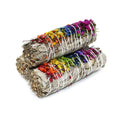'Energy Wheel' Floral White Sage Smudge Stick (4 in.) | Smudge Sticks | Wiccan Center