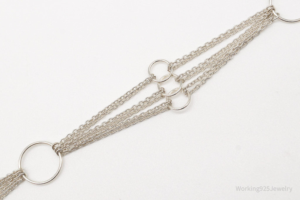 Vintage Geometric Circles Sterling Silver Bracelet | Jewelry > Bracelets | Wiccan Center