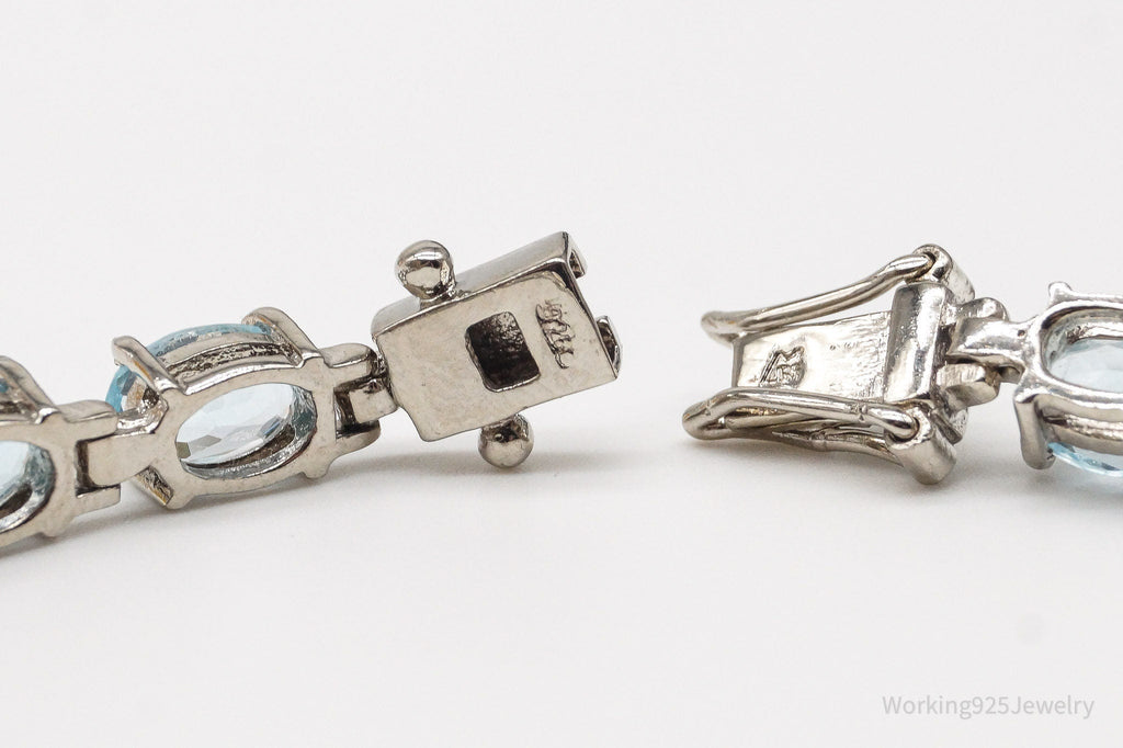 Vintage Blue Topaz Sterling Silver Bracelet | Jewelry > Bracelets | Wiccan Center