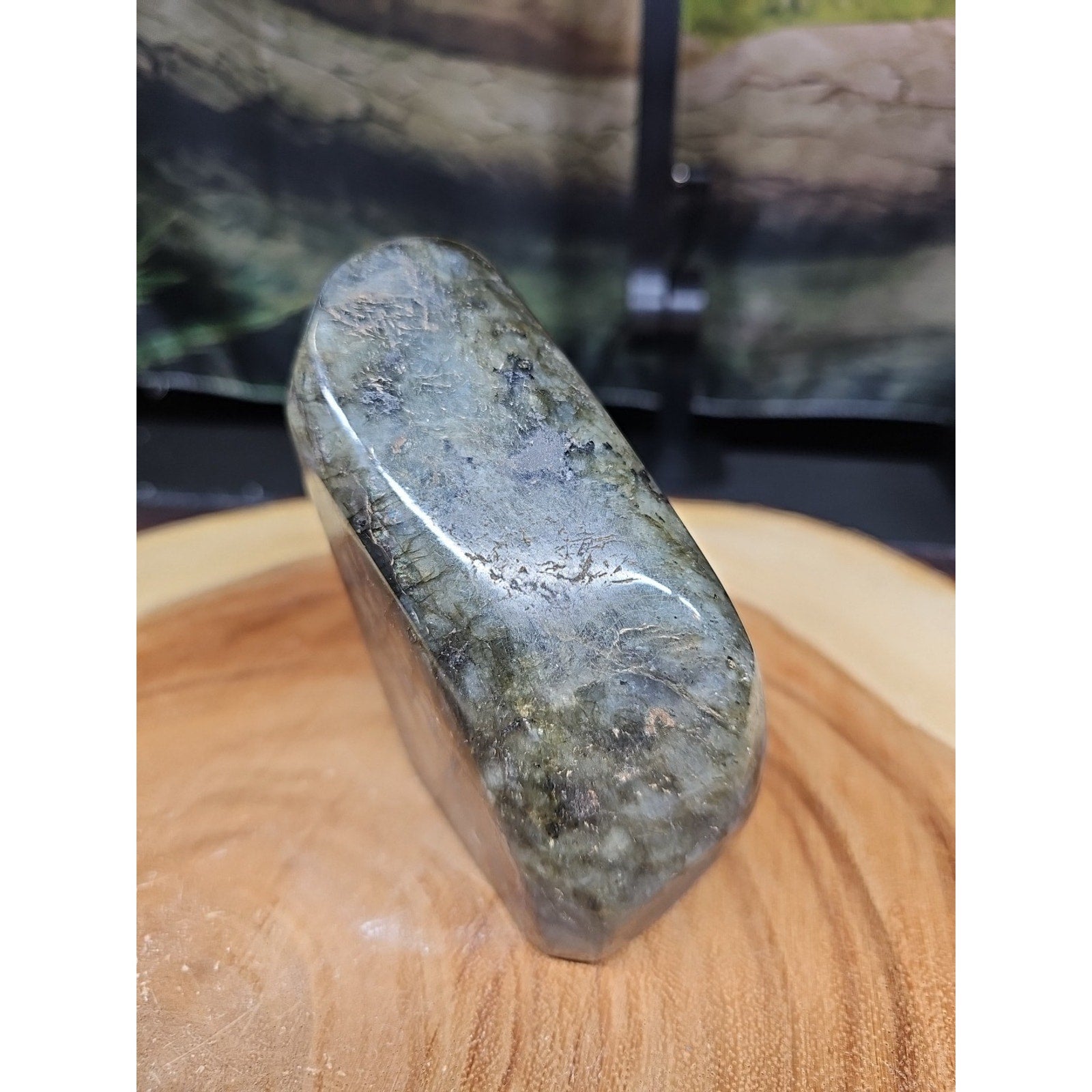 1.45LB 1Pcs Natural Rainbow Labradorite Crystal Spectrolite Stone