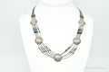 Vintage Native American Multi Gem Bead Kachina Sterling Silver Necklace | Jewelry > Necklaces > Pendants | Wiccan Center