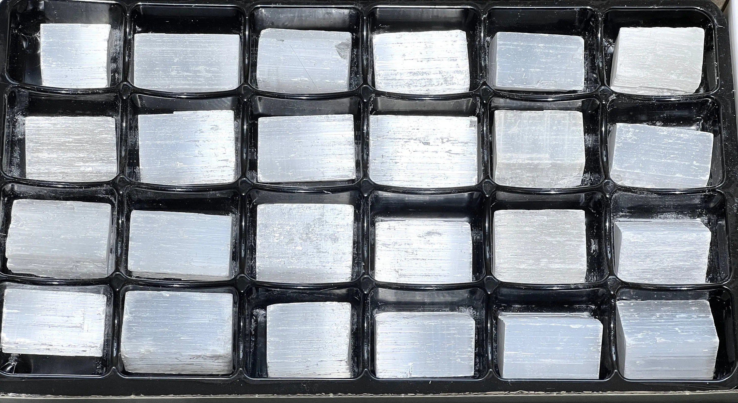 Selenite Rough Raw Crystals (24 Pc) Assorted Box Flat Bulk Wholesale | Home & Living > Home Decor > Home Accents > Rocks & Geodes | Wiccan Center