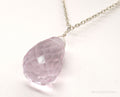 Sandy Designs Large Violet Crystal Sterling Silver Necklace | Jewelry > Necklaces > Pendants | Wiccan Center