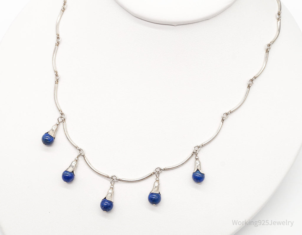 VTG Southwestern Carolyn Pollack Relios Lapis Lazuli Sterling Silver Necklace | Jewelry > Necklaces | Wiccan Center