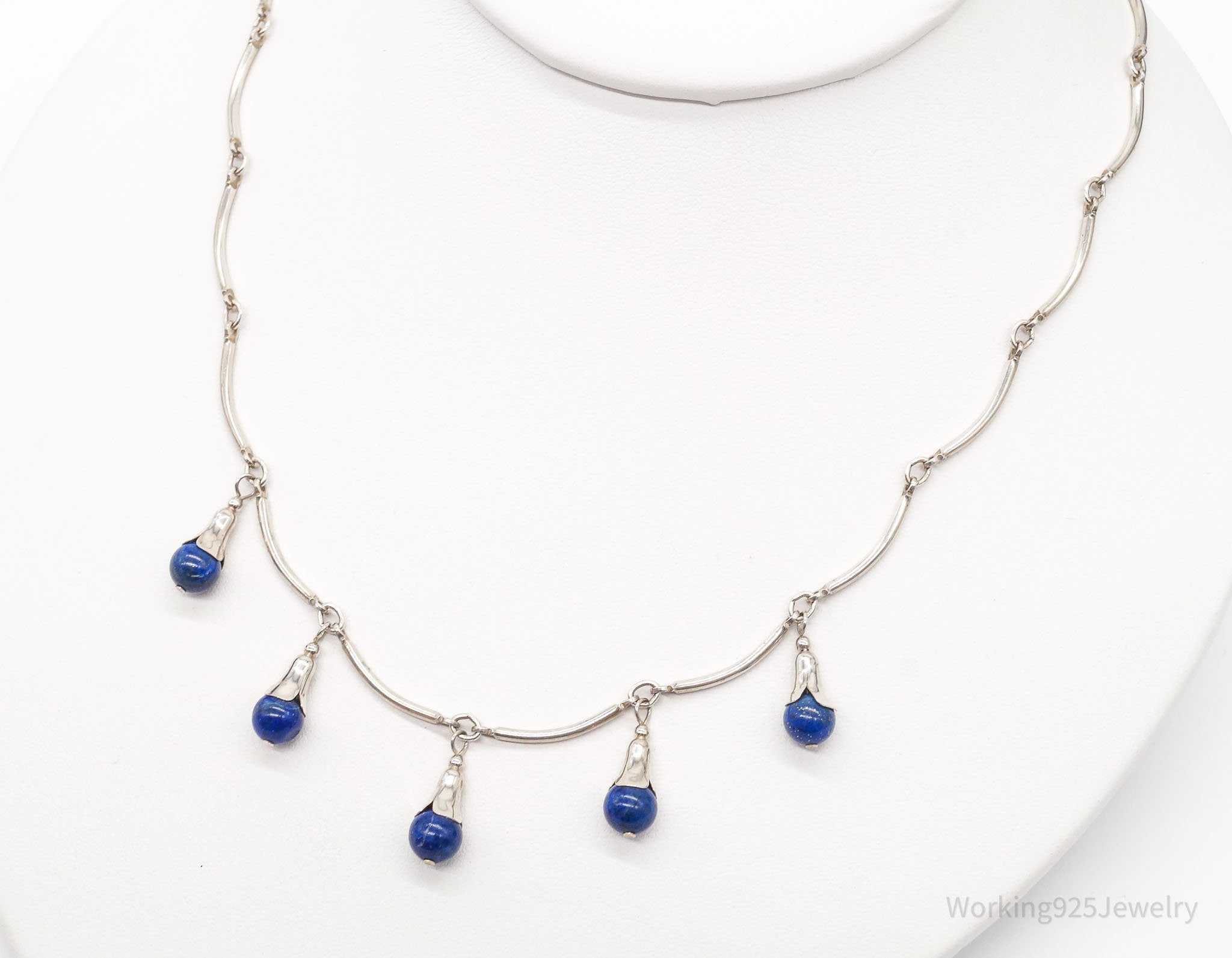 VTG Southwestern Carolyn Pollack Relios Lapis Lazuli Sterling Silver Necklace | Jewelry > Necklaces | Wiccan Center