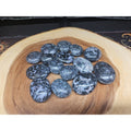 5Pcs Natural Polychrome Merlinite Gabbro Crystal Palm Stone | Palm Stones & Tumbled Crystals | Wiccan Center