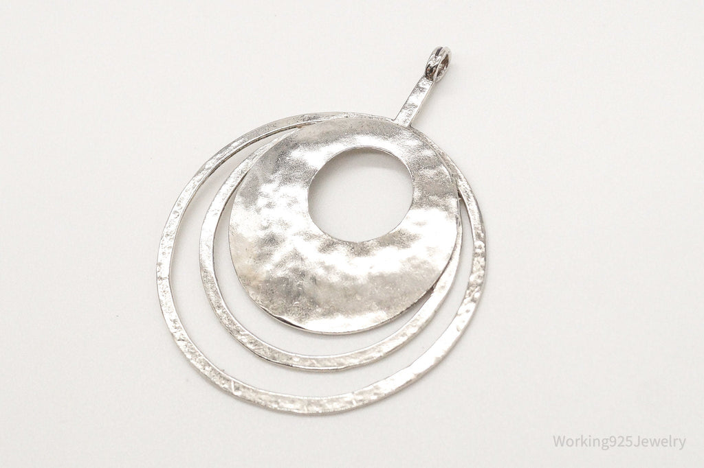 Retired Silpada Hammered Rings Sterling Silver Pendant | Jewelry > Necklaces > Pendants | Wiccan Center