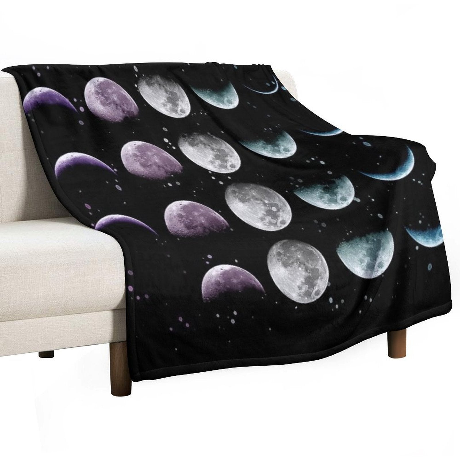 Moon Phase Premium Throw Blanket