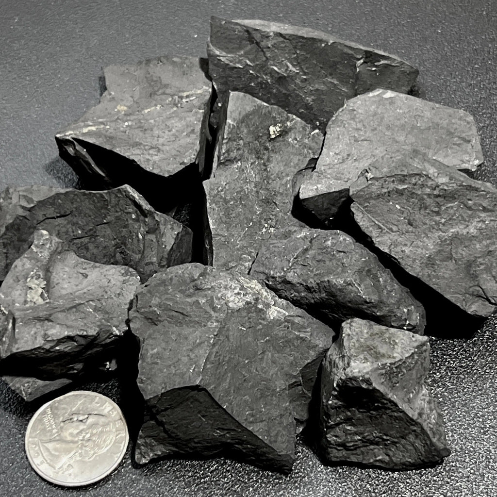 Black Shungite Type-2 Rough Raw Stones (By The Piece or Pound) Wholesale | Home & Living > Home Decor > Home Accents > Rocks & Geodes | Wiccan Center