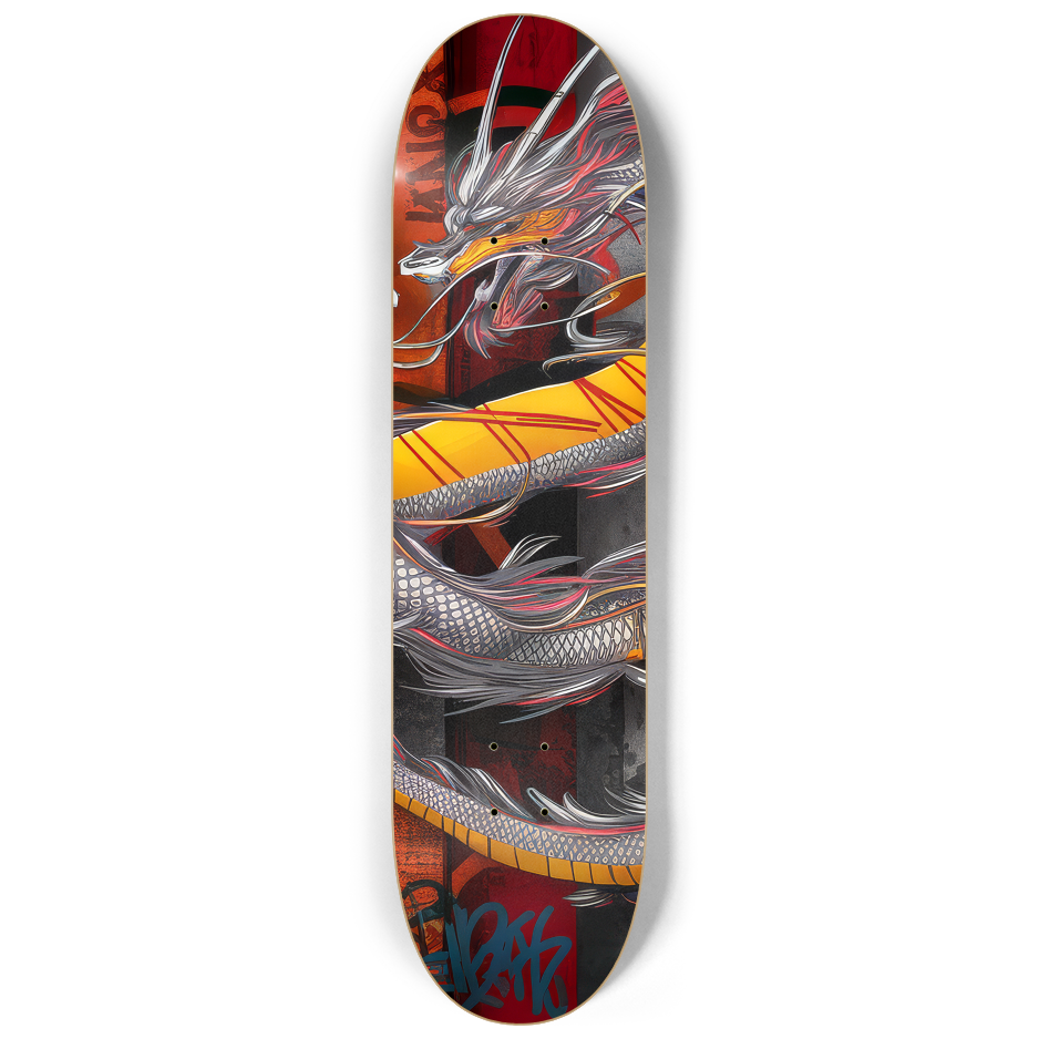 2 Skateboard Series Art - Dragon Love | Skateboard | Wiccan Center