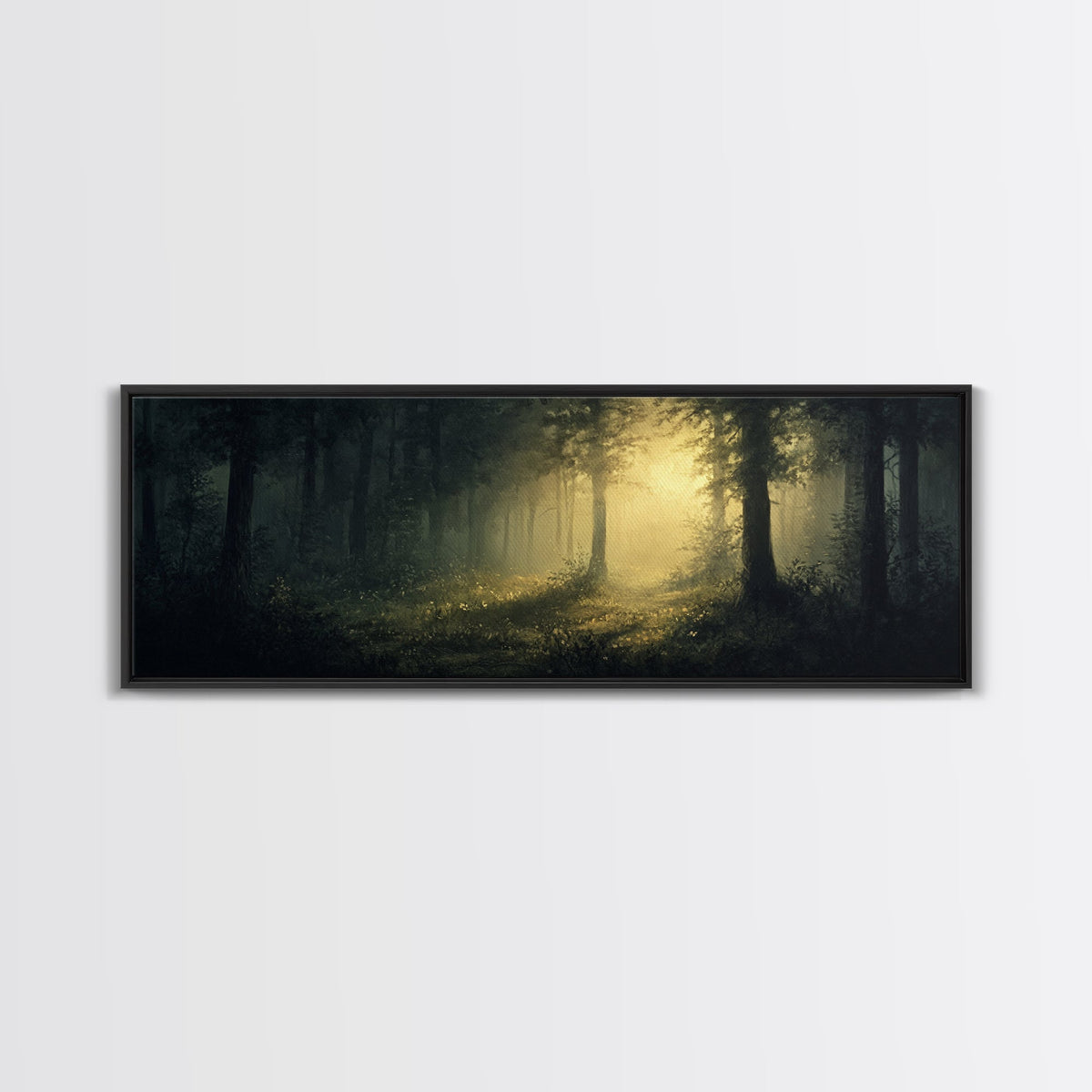 Mystical Forest Fantasy Wall Art, Canvas print, Fantasy Painting, Dark Fantasy Art, Mythical Fantasy Art, Panoramic Wall Decor | | Wiccan Center