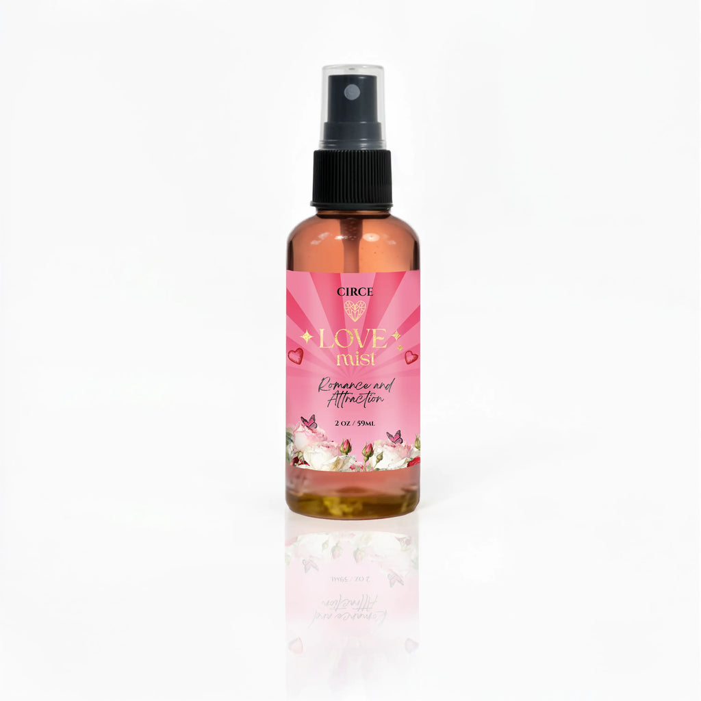 Love Attraction Mist – Rose & Jasmine Heart Energy Spray 2 oz | | Wiccan Center