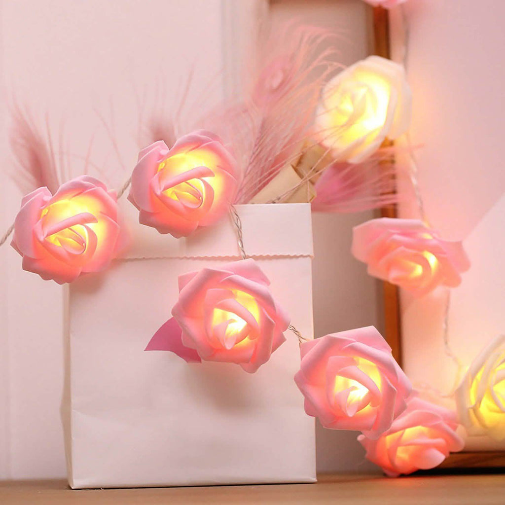2-Pack: 40 LEDs Rose Flower String Lights | String & Fairy Lights | Wiccan Center