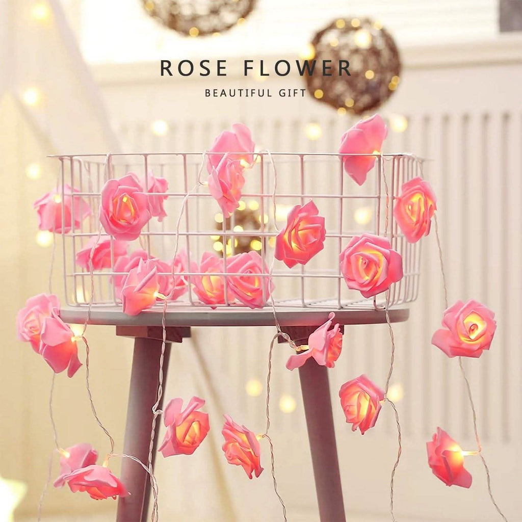 2-Pack: 40 LEDs Rose Flower String Lights | String & Fairy Lights | Wiccan Center