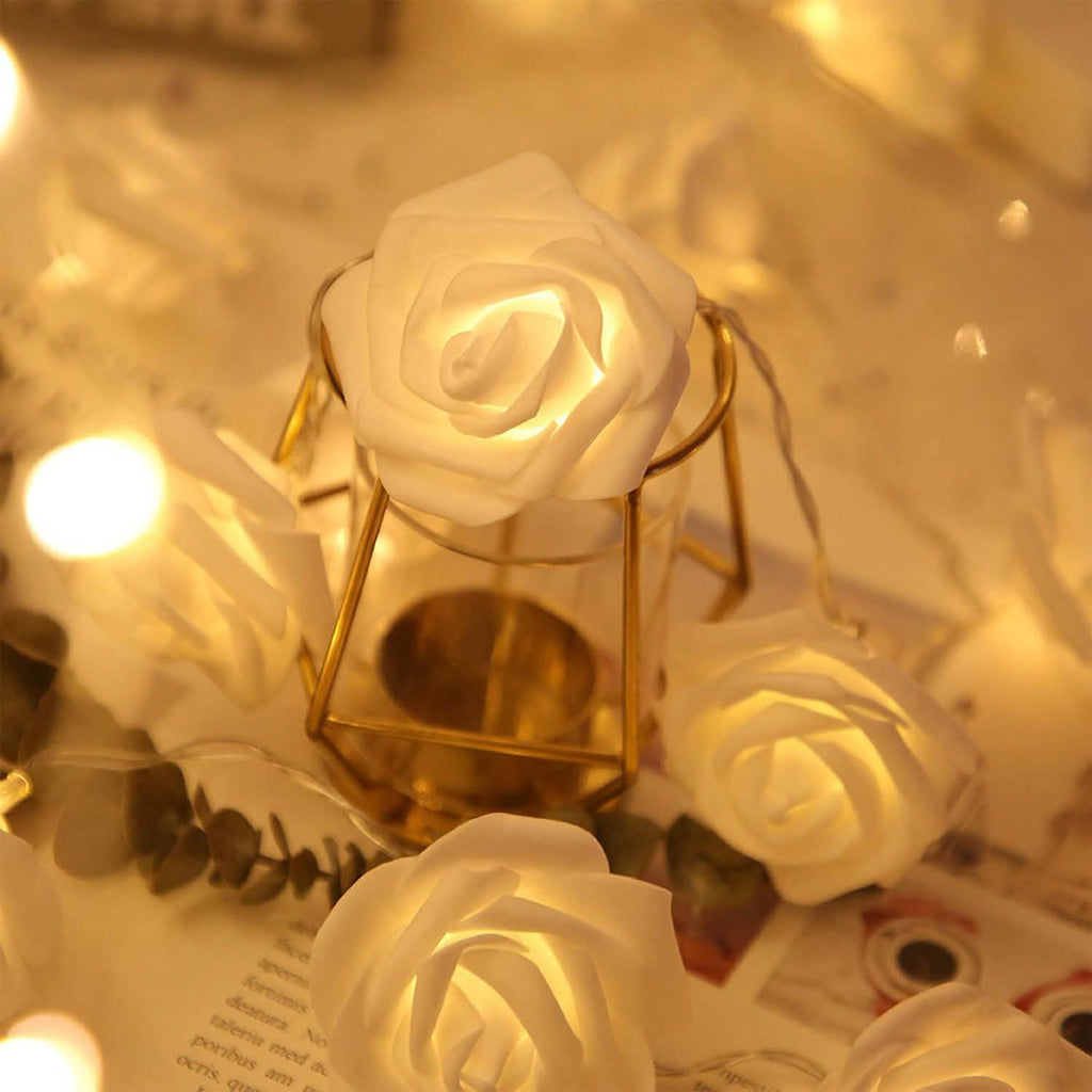 2-Pack: 40 LEDs Rose Flower String Lights | String & Fairy Lights | Wiccan Center