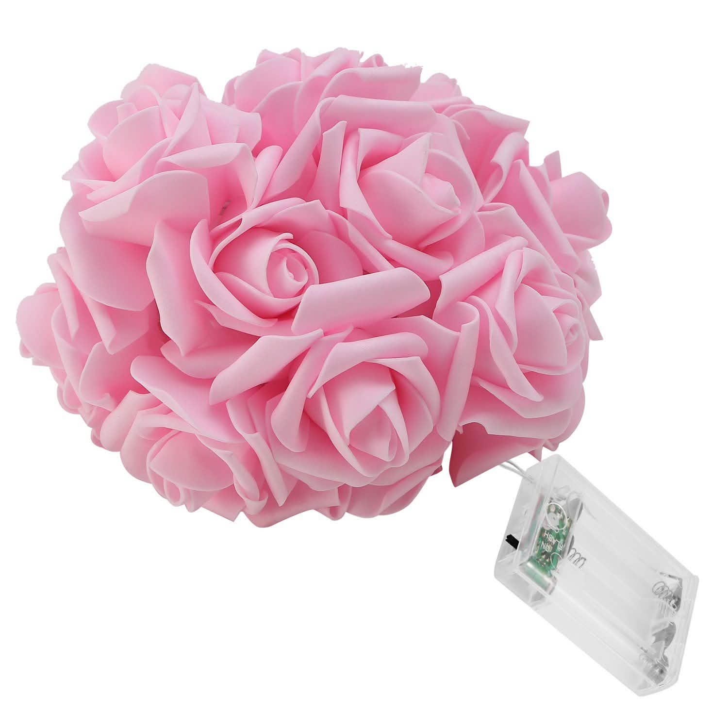 2-Pack: 40 LEDs Rose Flower String Lights | String & Fairy Lights | Wiccan Center