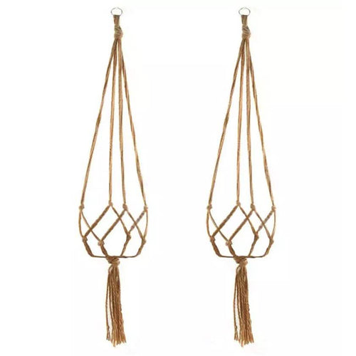 2-Pack: Indoor Outdoor Hanging Pot Rope Net Macrame Plant Hanger | Garden & Patio | Wiccan Center