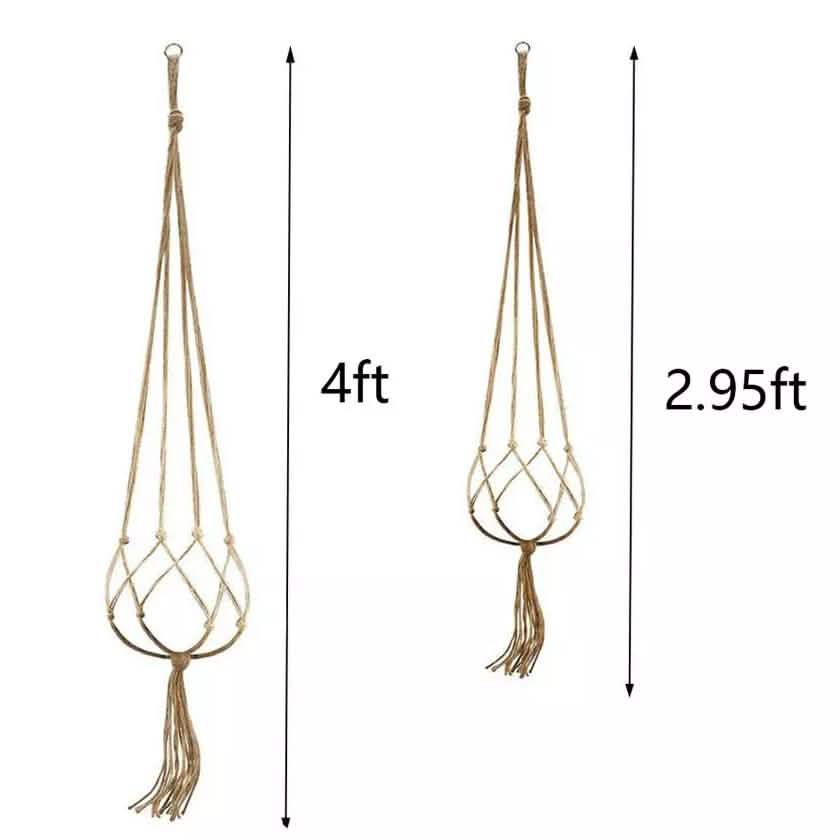 2-Pack: Indoor Outdoor Hanging Pot Rope Net Macrame Plant Hanger | Garden & Patio | Wiccan Center