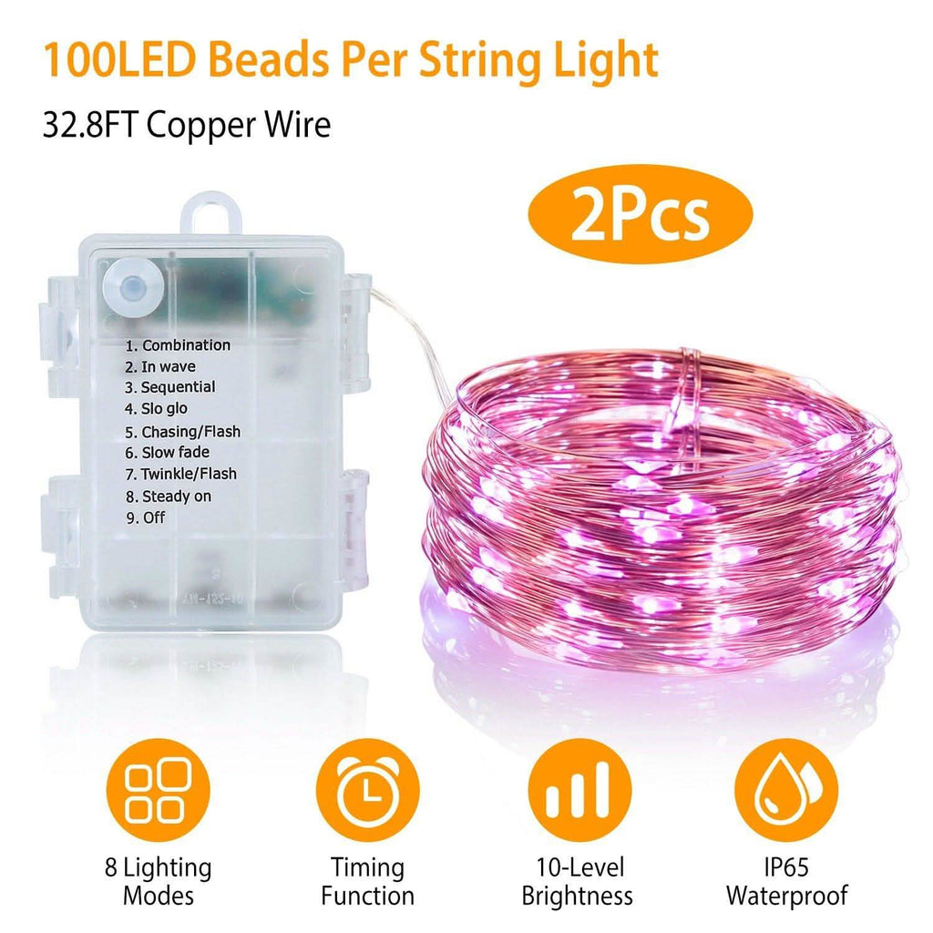 2-Piece: 100LED Beads String Lights | String & Fairy Lights | Wiccan Center