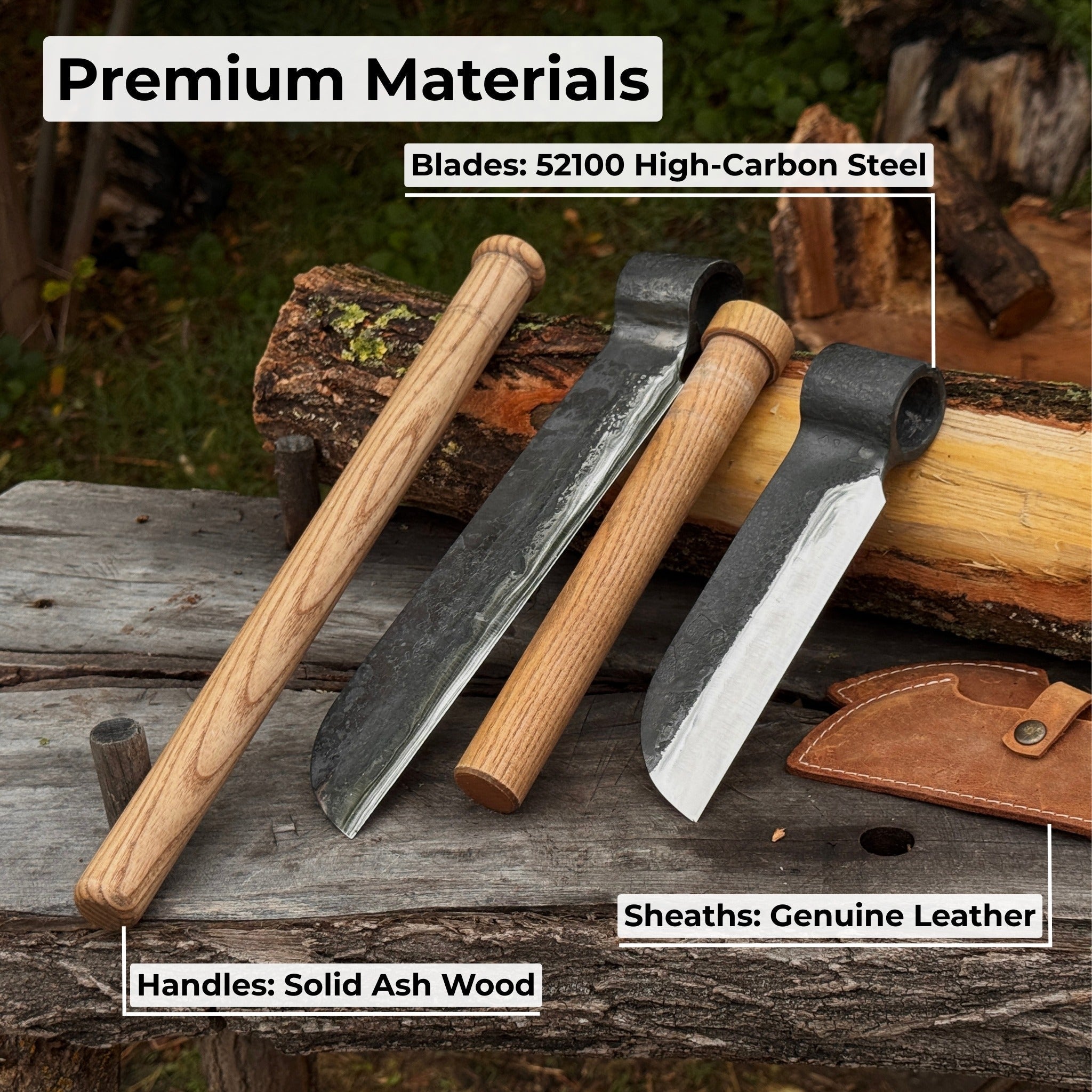 2-Piece Splitting Froe Set | Tool Sets | Wiccan Center