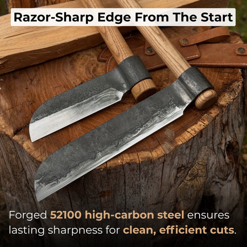 2-Piece Splitting Froe Set | Tool Sets | Wiccan Center