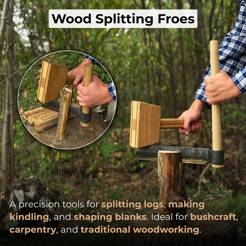 2-Piece Splitting Froe Set | Tool Sets | Wiccan Center