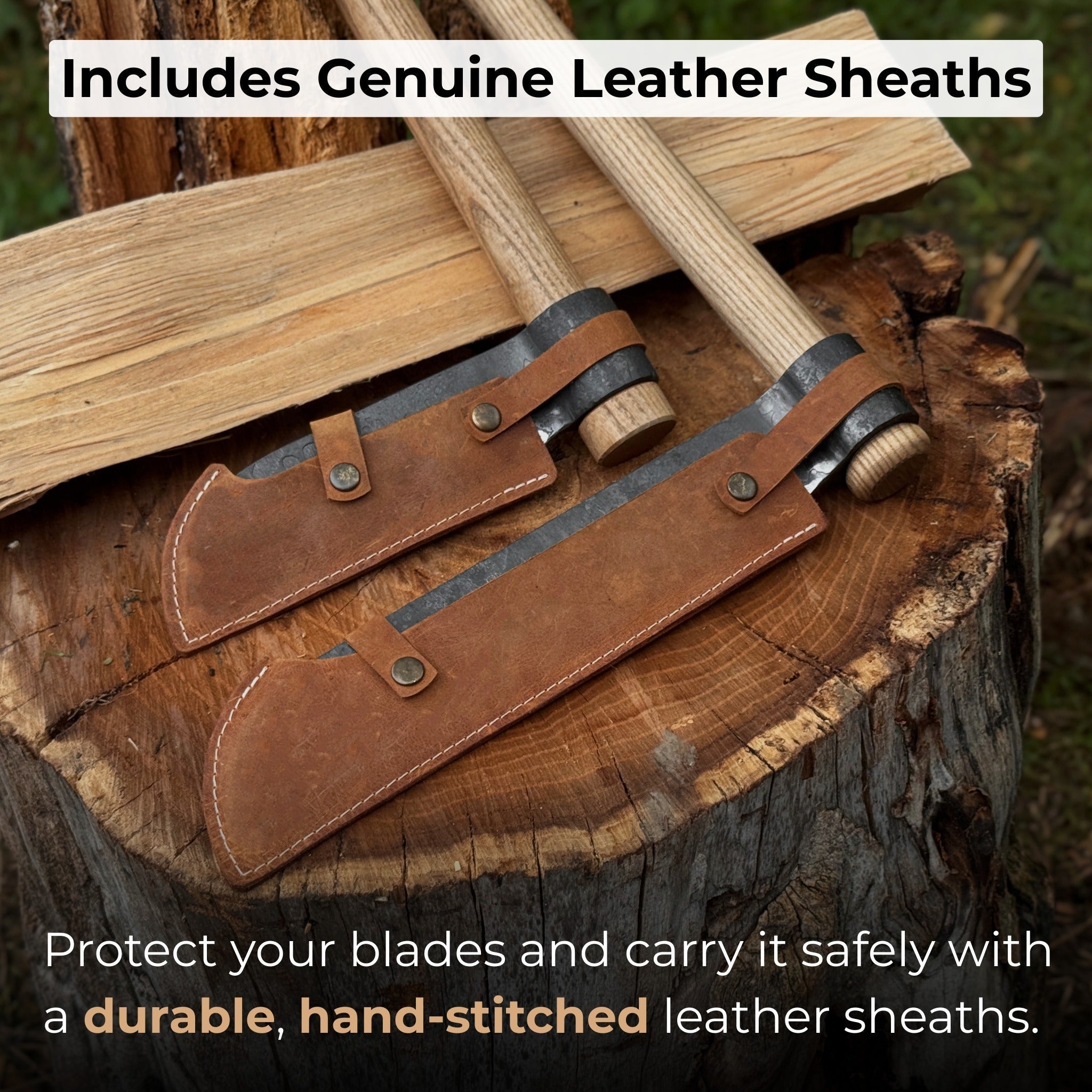 2-Piece Splitting Froe Set | Tool Sets | Wiccan Center