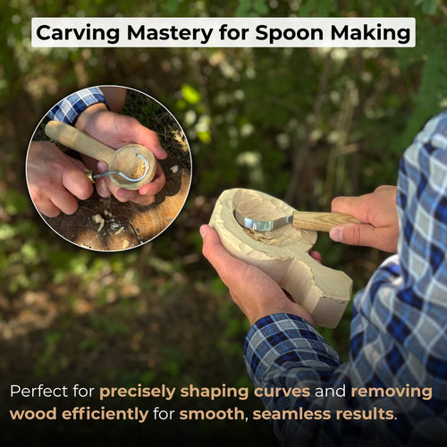2-Piece Spoon Carving Hook Knife Set | Tool Sets | Wiccan Center