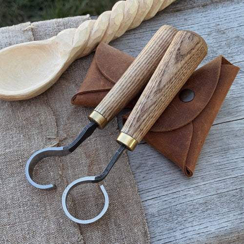 2-Piece Spoon Carving Knife Set | Tool Sets | Wiccan Center