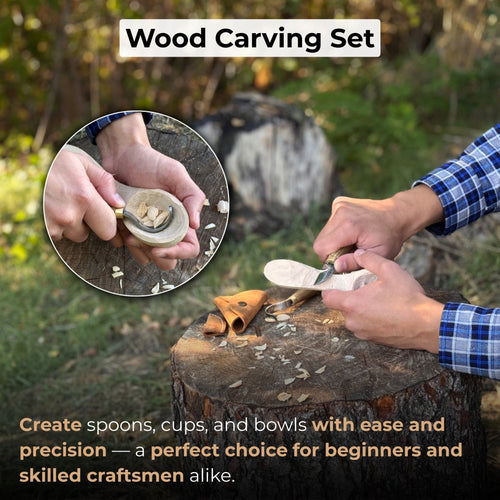 2-Piece Wood Carving Knife Set for Beginners | Tool Sets | Wiccan Center