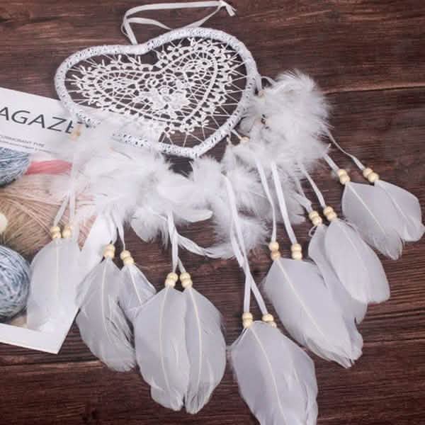 2-Pieces: Romantic LED Dream Catcher with Feather Dreamcatcher Night Light | Furniture & Decor | Wiccan Center
