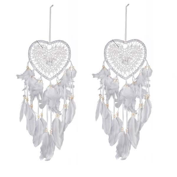 2-Pieces: Romantic LED Dream Catcher with Feather Dreamcatcher Night Light | Furniture & Decor | Wiccan Center