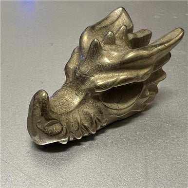 2" Pyrite Dragon Skull | Dragons | Wiccan Center