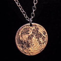 Blood Moon Copper Necklace - 1 in / 26 mm Pendant or Charm | Necklaces | Wiccan Center