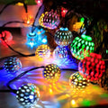 20 LED Moroccan Ball Solar String Lights | String & Fairy Lights | Wiccan Center