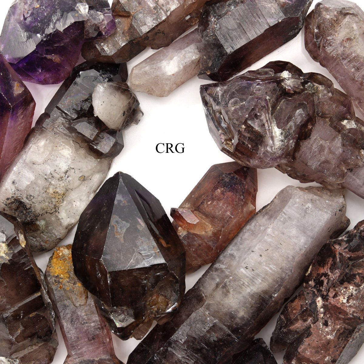 200 GRAM LOT - Shangaan Smoky Amethyst Scepters from Zimbabwe / 50-100mm
