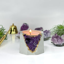 AMETHYST CANDLE HOLDER | Candle Holder | Wiccan Center