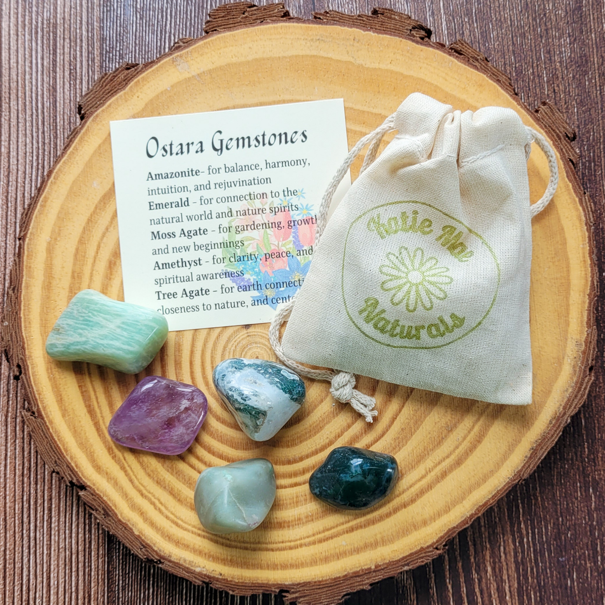 Ostara Crystal Set - Gemstones for Spring Equinox