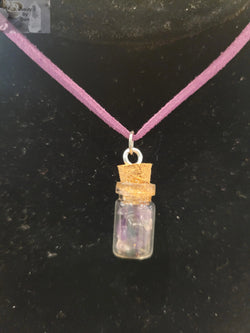 Amethyst in a Bottle Necklace | Necklace | Wiccan Center