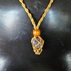 Handcrafted Amethyst Crochet Necklace | Necklace | Wiccan Center