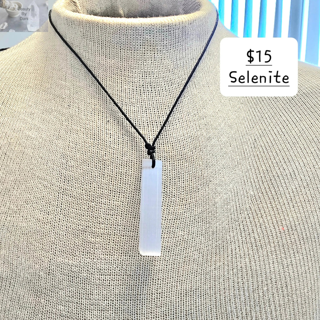 Adjustable Selenite Necklace
