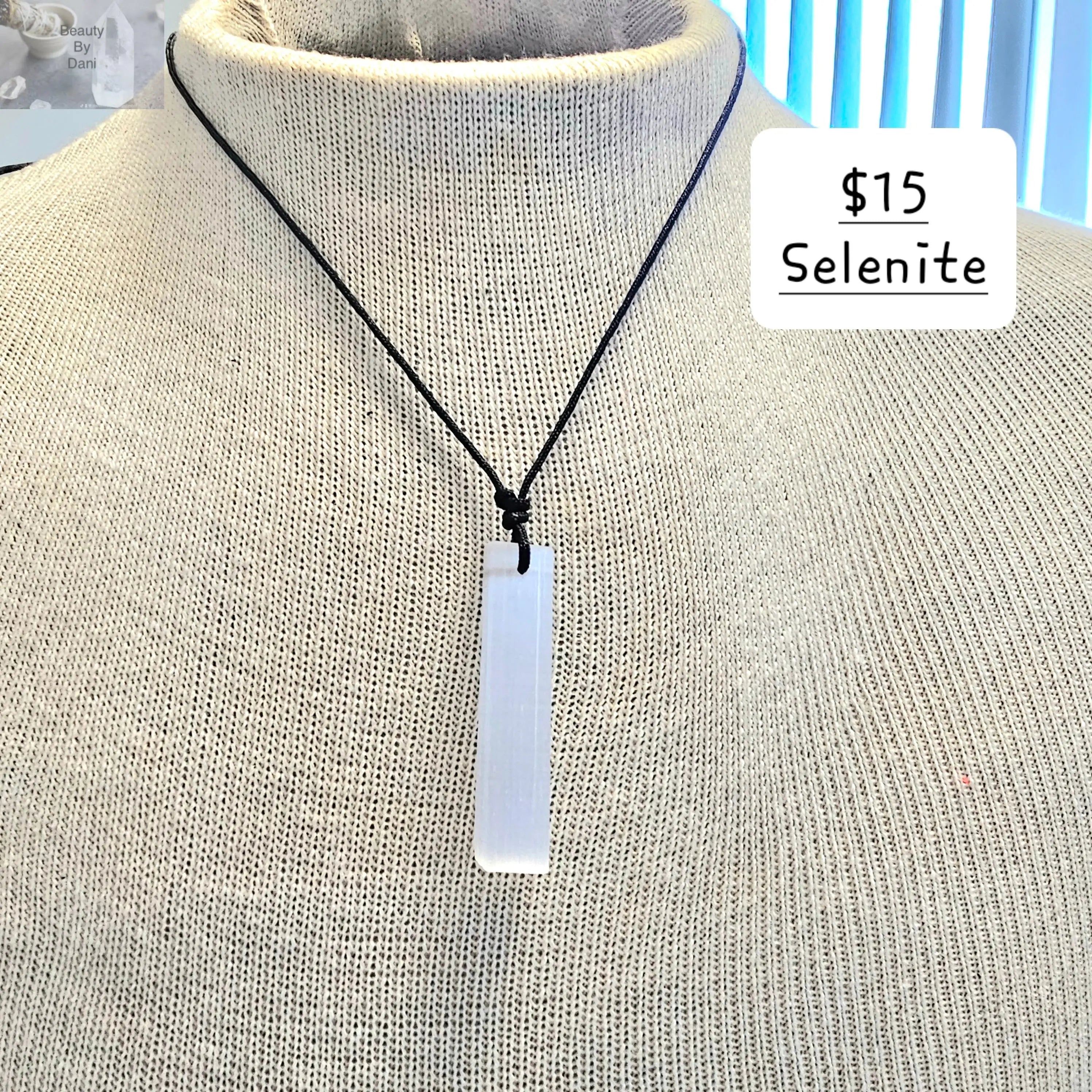 Adjustable Selenite Necklace