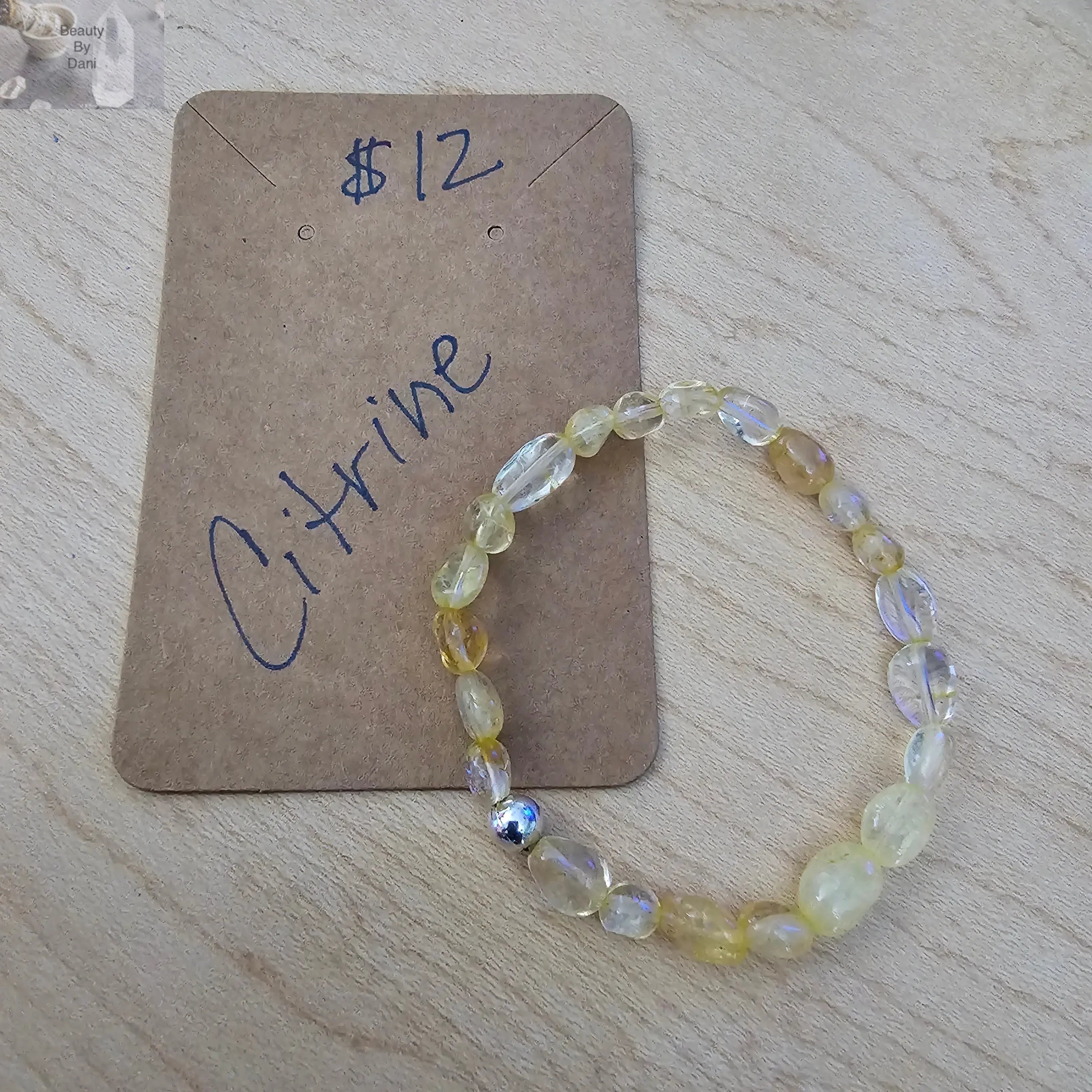 Citrine Pebble Bracelet